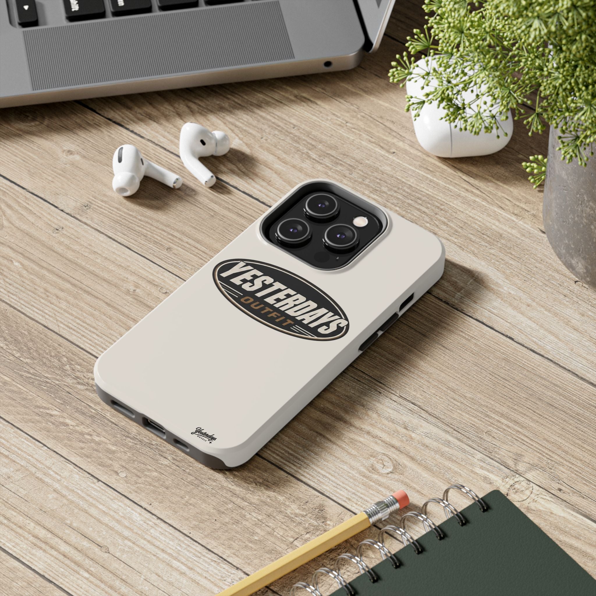 Yesterdays Outfit phone case | Tough Phone Cases, retro oval logo