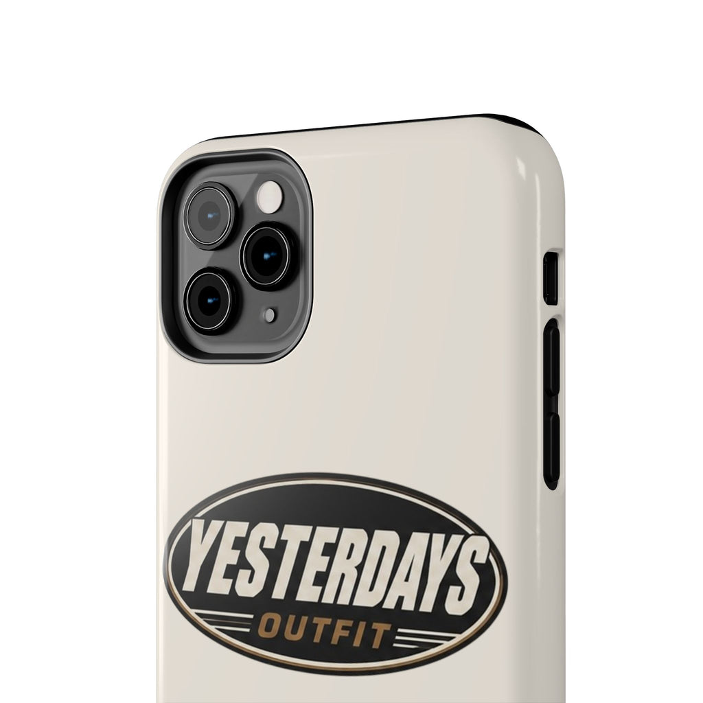 Yesterdays Outfit phone case | Tough Phone Cases, retro oval logo