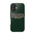 Yesterdays Outfit phone case | Retro collegiate logo, tough protective case