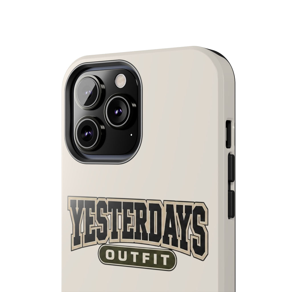 Yesterdays Outfit Phone Case | Retro Collegiate Logo, Tough Phone Case