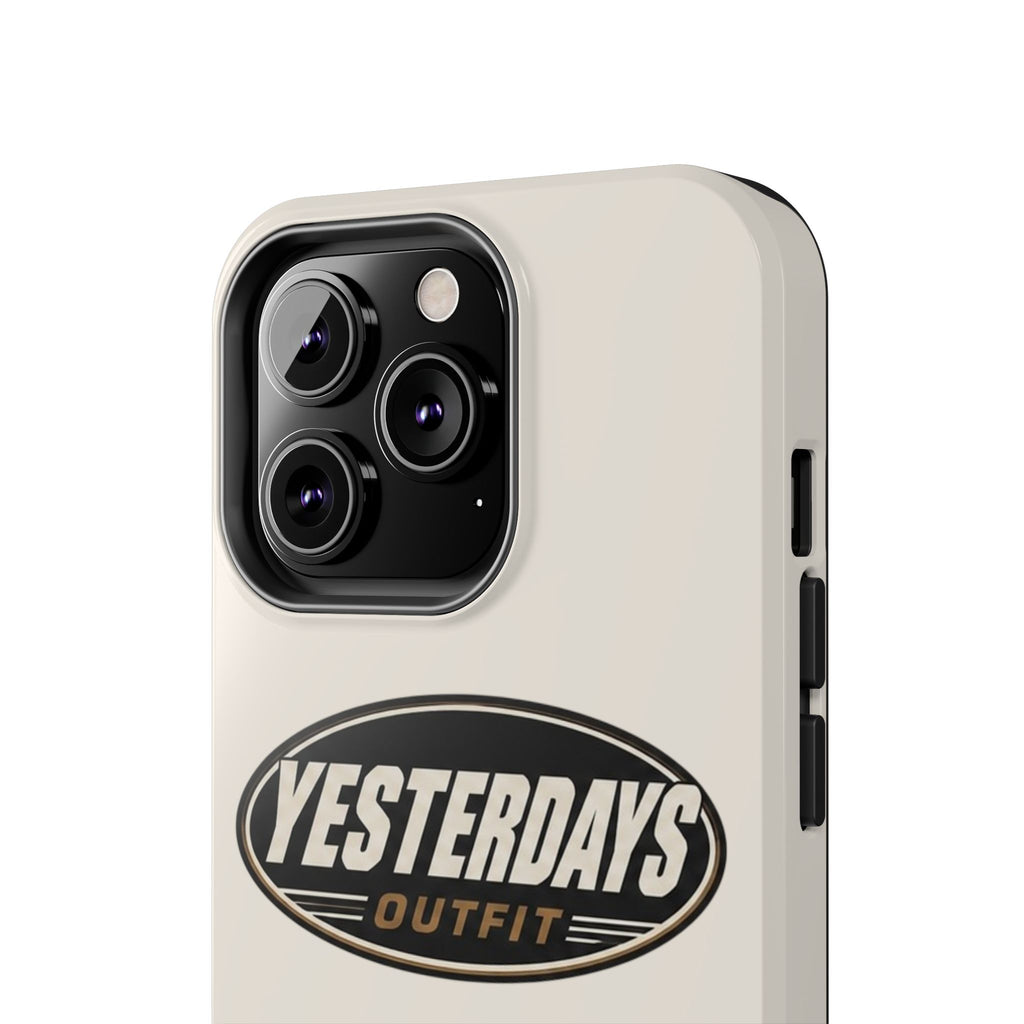 Yesterdays Outfit phone case | Tough Phone Cases, retro oval logo