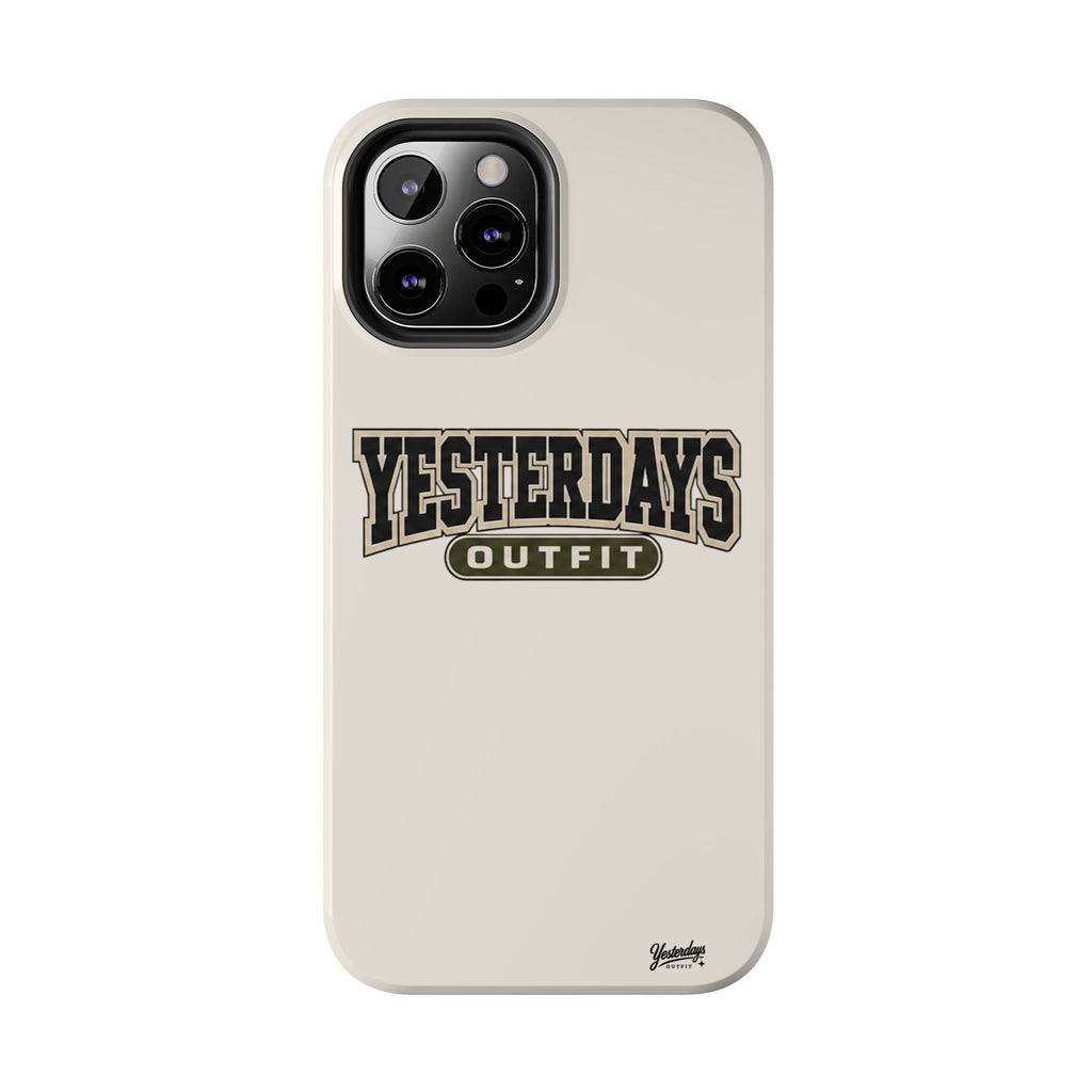 Yesterdays Outfit Phone Case | Retro Collegiate Logo, Tough Phone Case