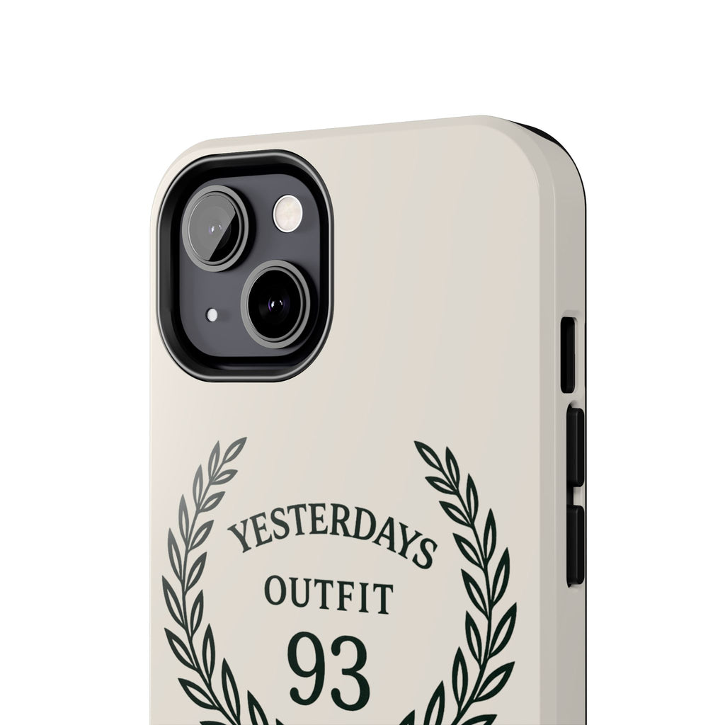 Yesterdays Outfit 93 phone case | laurel wreath graphic