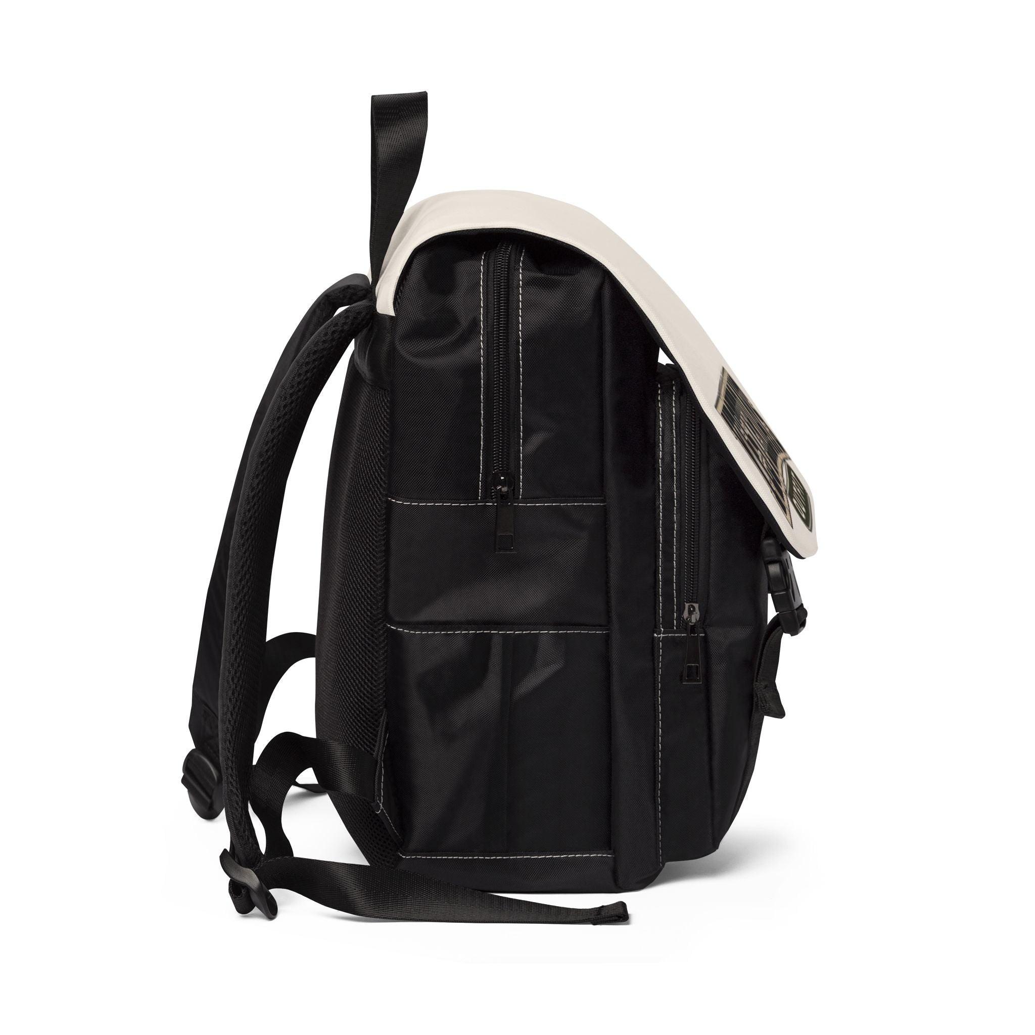 Yesterdays Outfit Graphic Backpack | Canvas Flap School Bag
