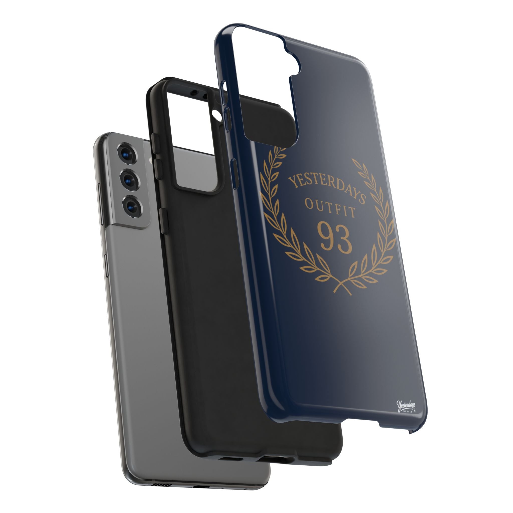 Yesterdays Outfit 93 Phone Case | Laurel Wreath Navy Protective Case