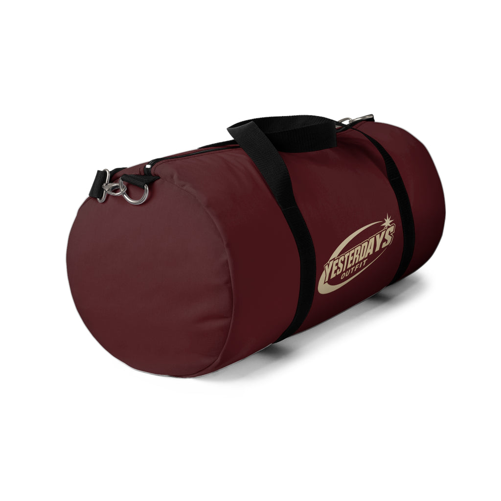 Yesterdays Outfit Logo Duffel Bag | Maroon Gym Travel Bag