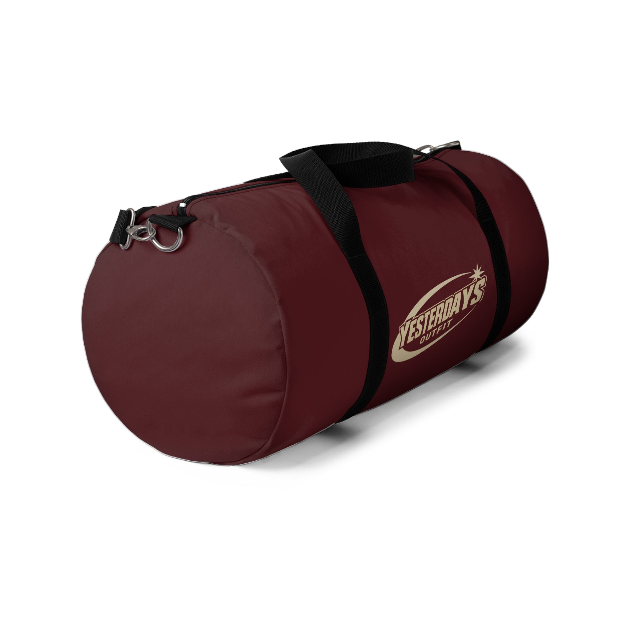 Yesterdays Outfit Logo Duffel Bag | Maroon Gym Travel Bag