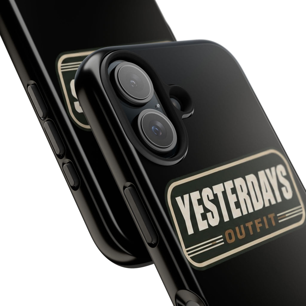 Yesterdays Outfit vintage logo Tough Phone Case | retro badge phone cover