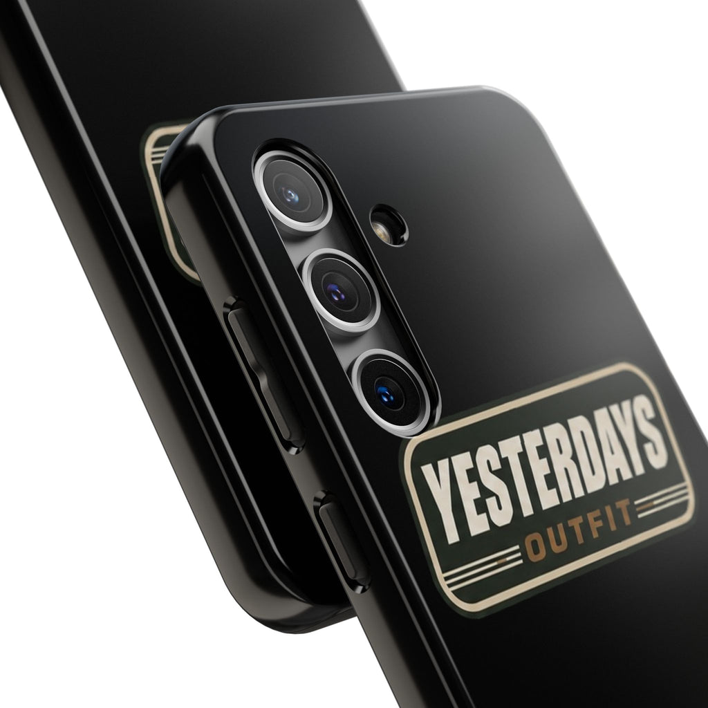 Yesterdays Outfit vintage logo Tough Phone Case | retro badge phone cover