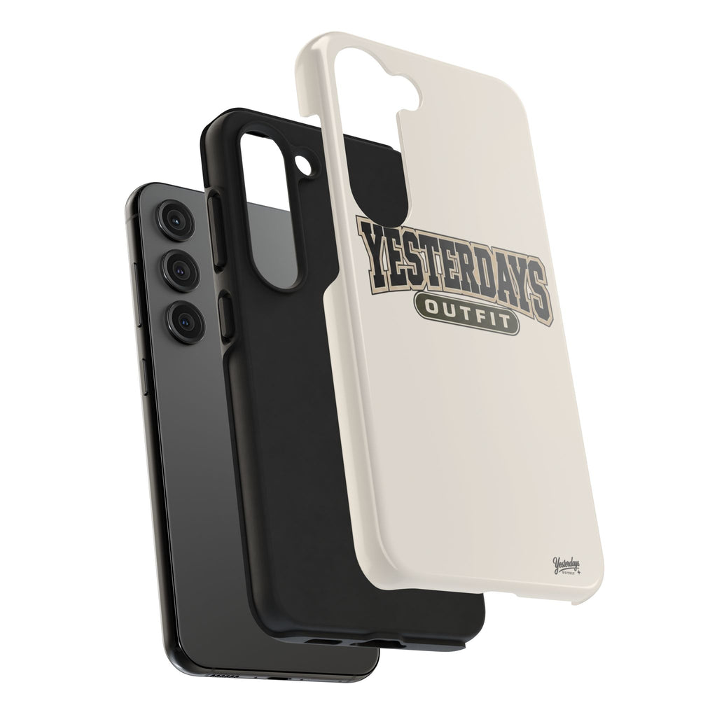 Yesterdays Outfit Phone Case | Retro Collegiate Logo, Tough Phone Case