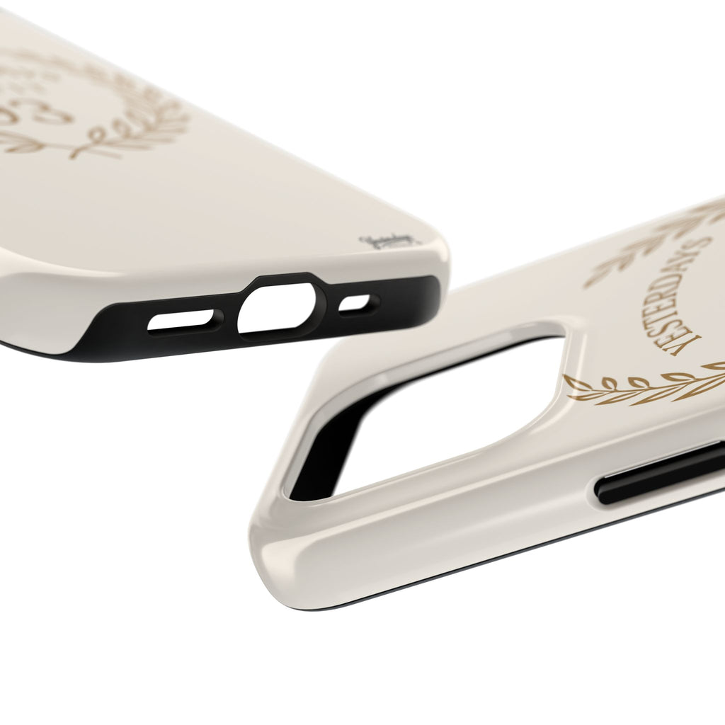 Yesterdays Outfit 93 phone case | laurel wreath vintage number design