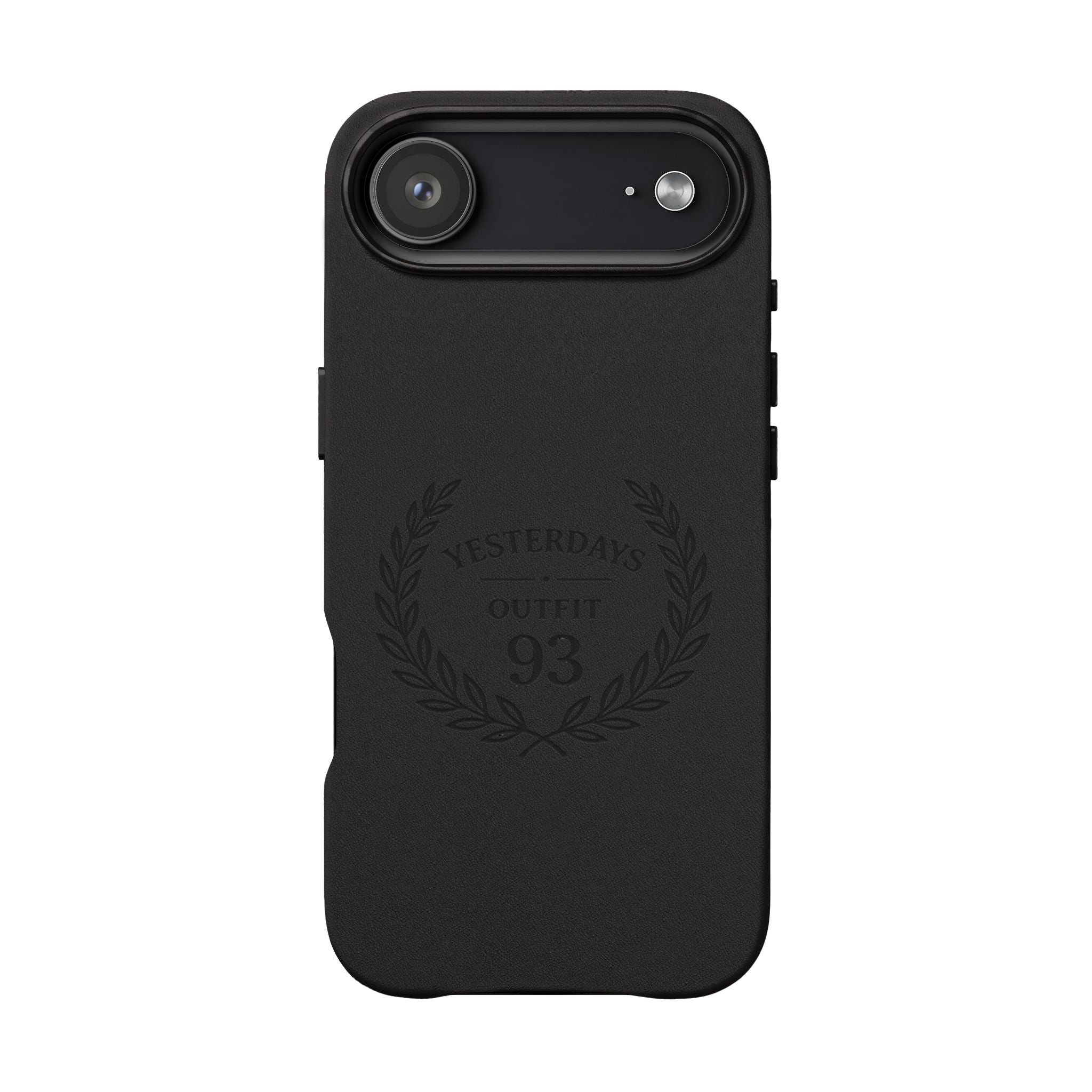 Wreath Emblem 93 PU Leather Phone Case | Engraved