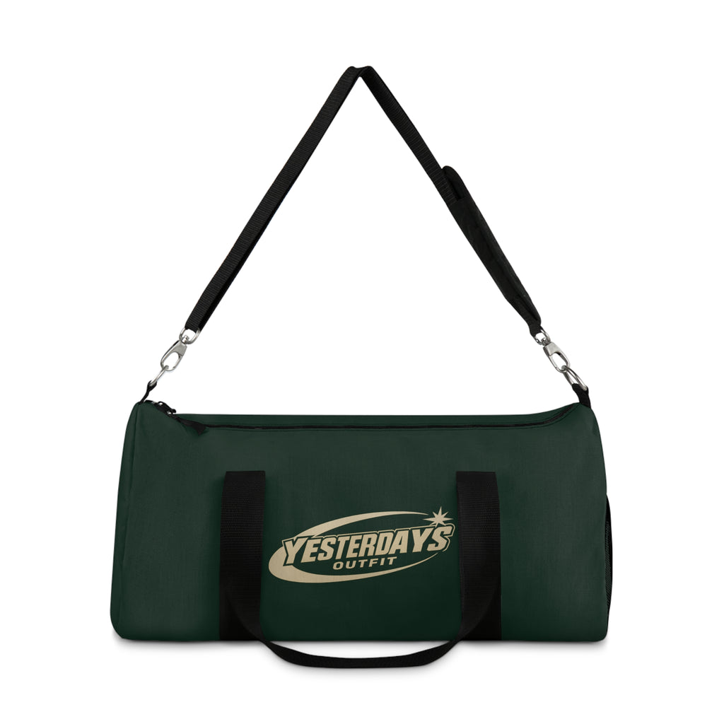 Yesterdays Outfit Logo Duffel Bag | Green Travel Gym Weekender