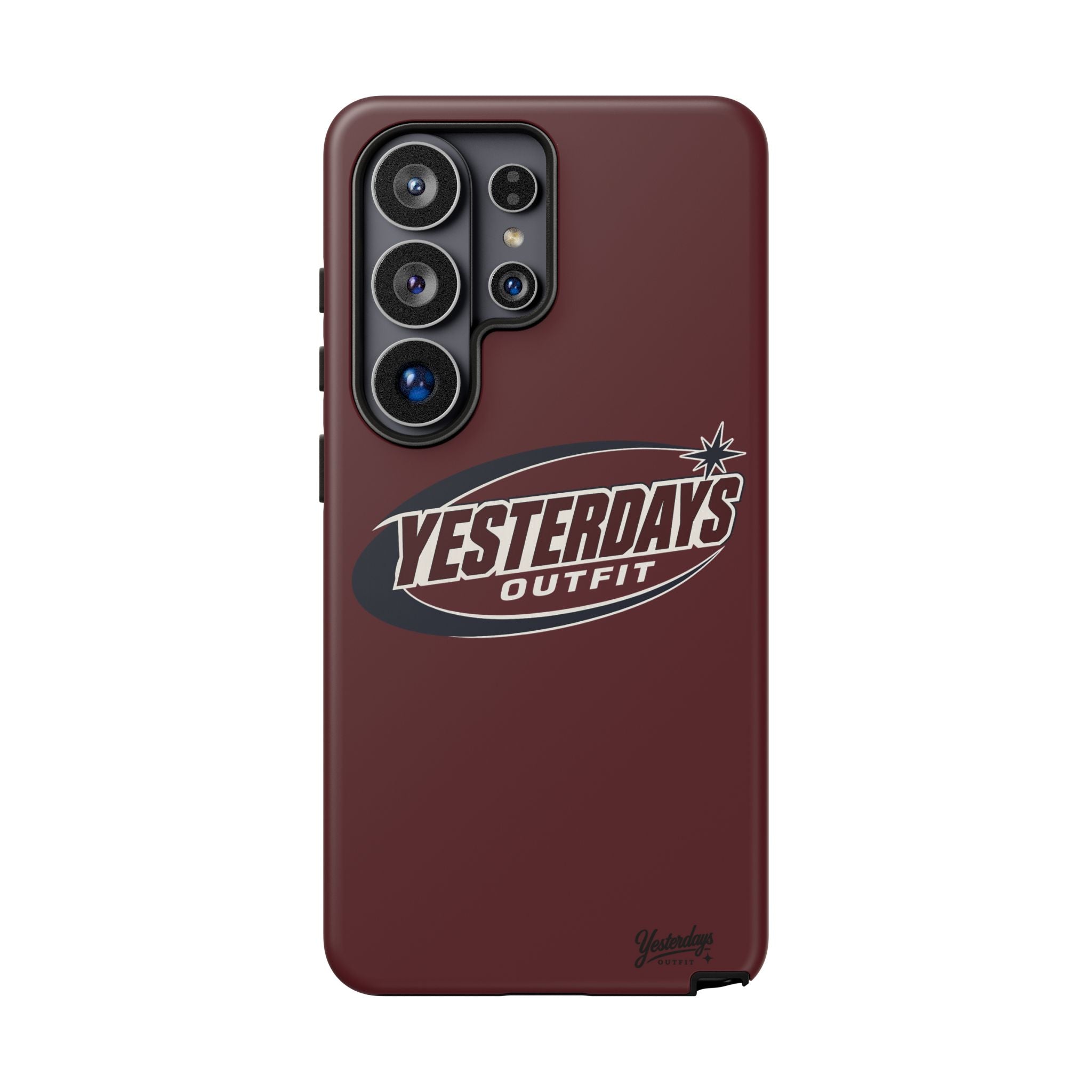 Retro Star | Burgundy Phone Case