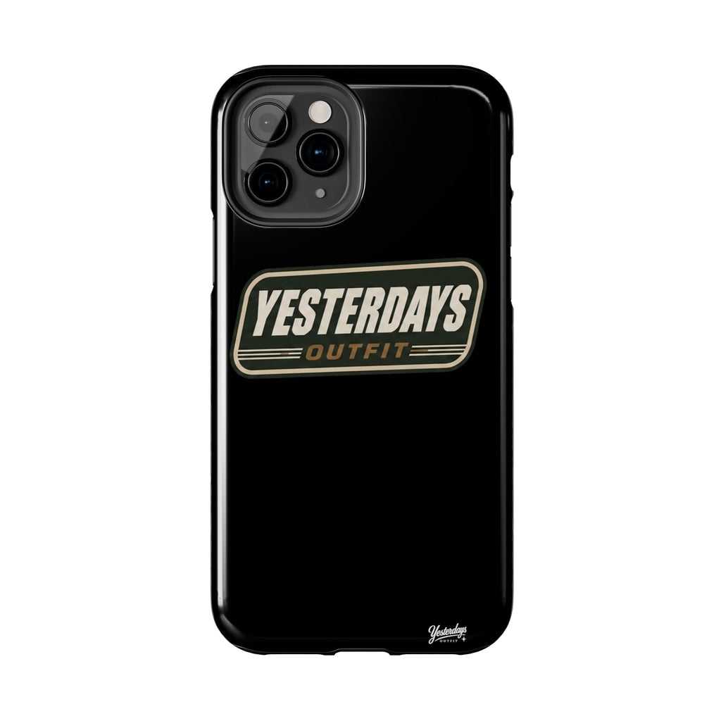 Yesterdays Outfit vintage logo Tough Phone Case | retro badge phone cover