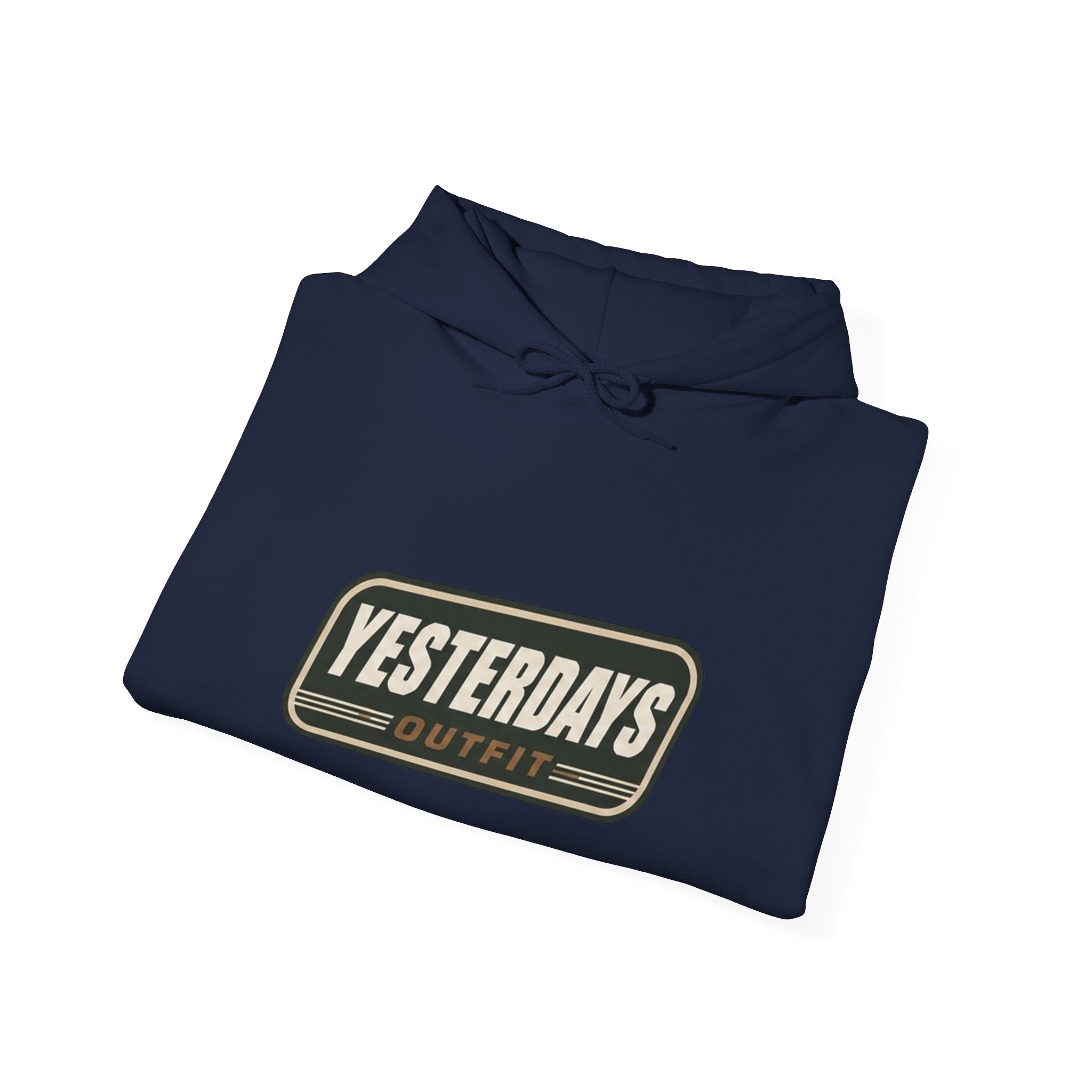 Yesterdays Outfit logo Hoodie | Vintage Patch Graphic Sweatshirt