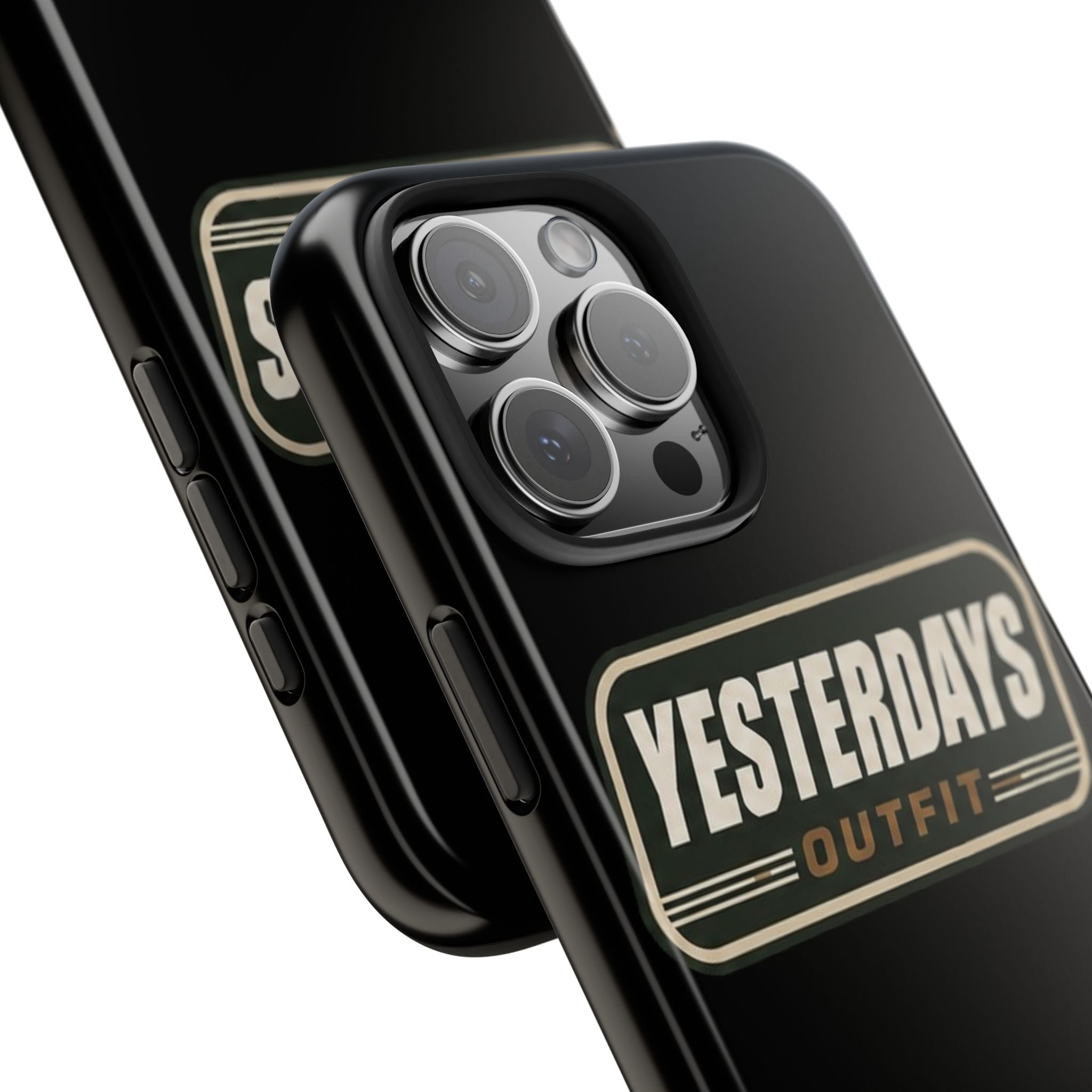 Yesterdays Outfit vintage logo Tough Phone Case | retro badge phone cover