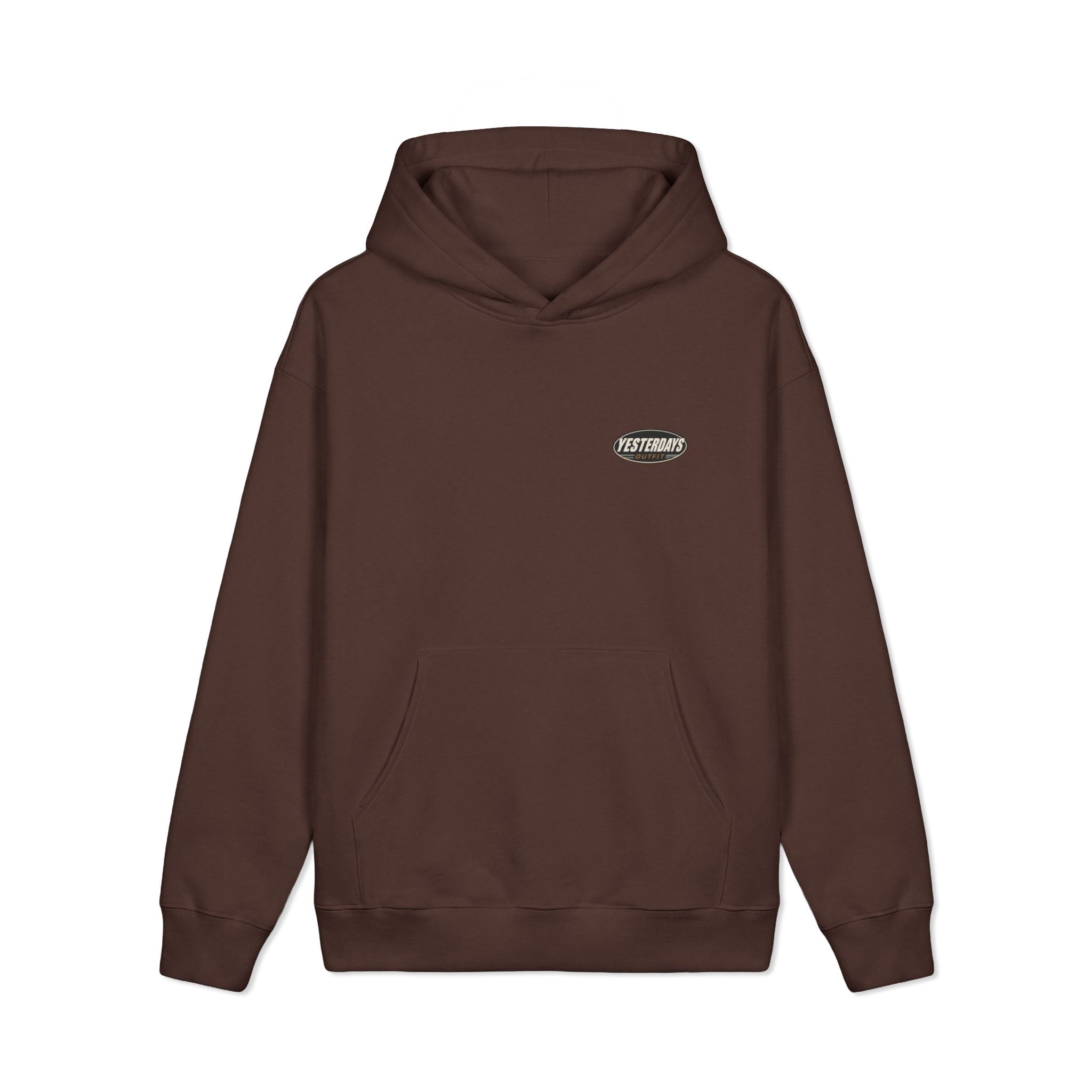 Yesterdays Outfit Laurel Crest Hoodie | Brown Vintage Logo Sweatshirt
