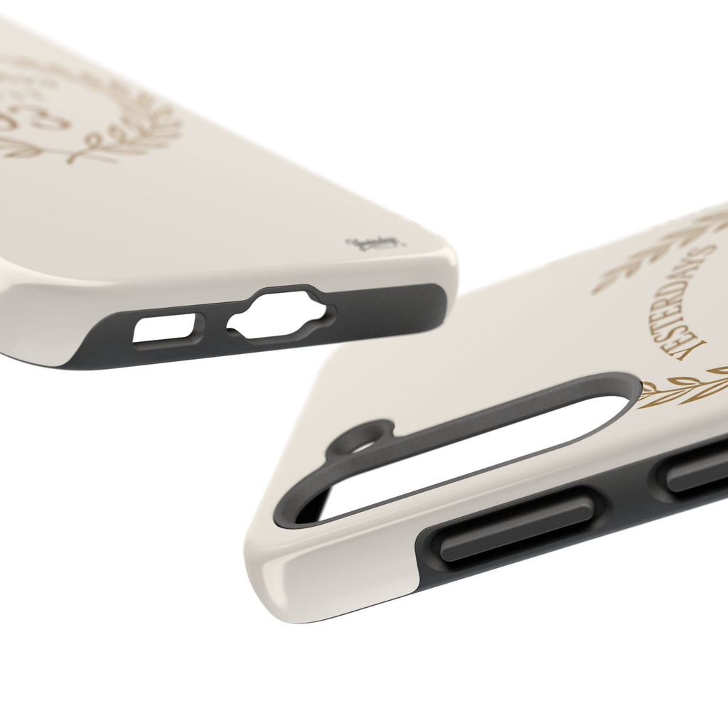 Yesterdays Outfit 93 phone case | laurel wreath vintage number design