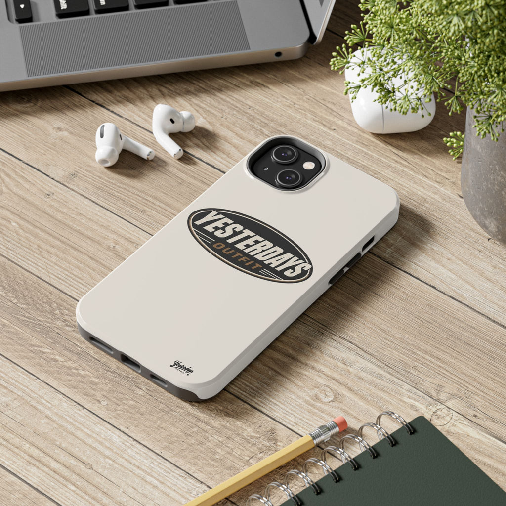 Yesterdays Outfit phone case | Tough Phone Cases, retro oval logo