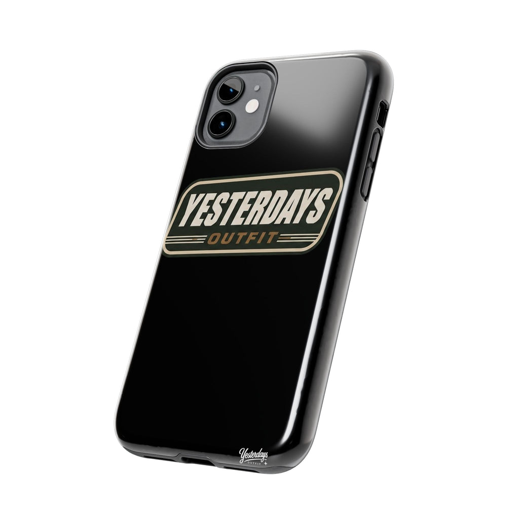 Yesterdays Outfit vintage logo Tough Phone Case | retro badge phone cover