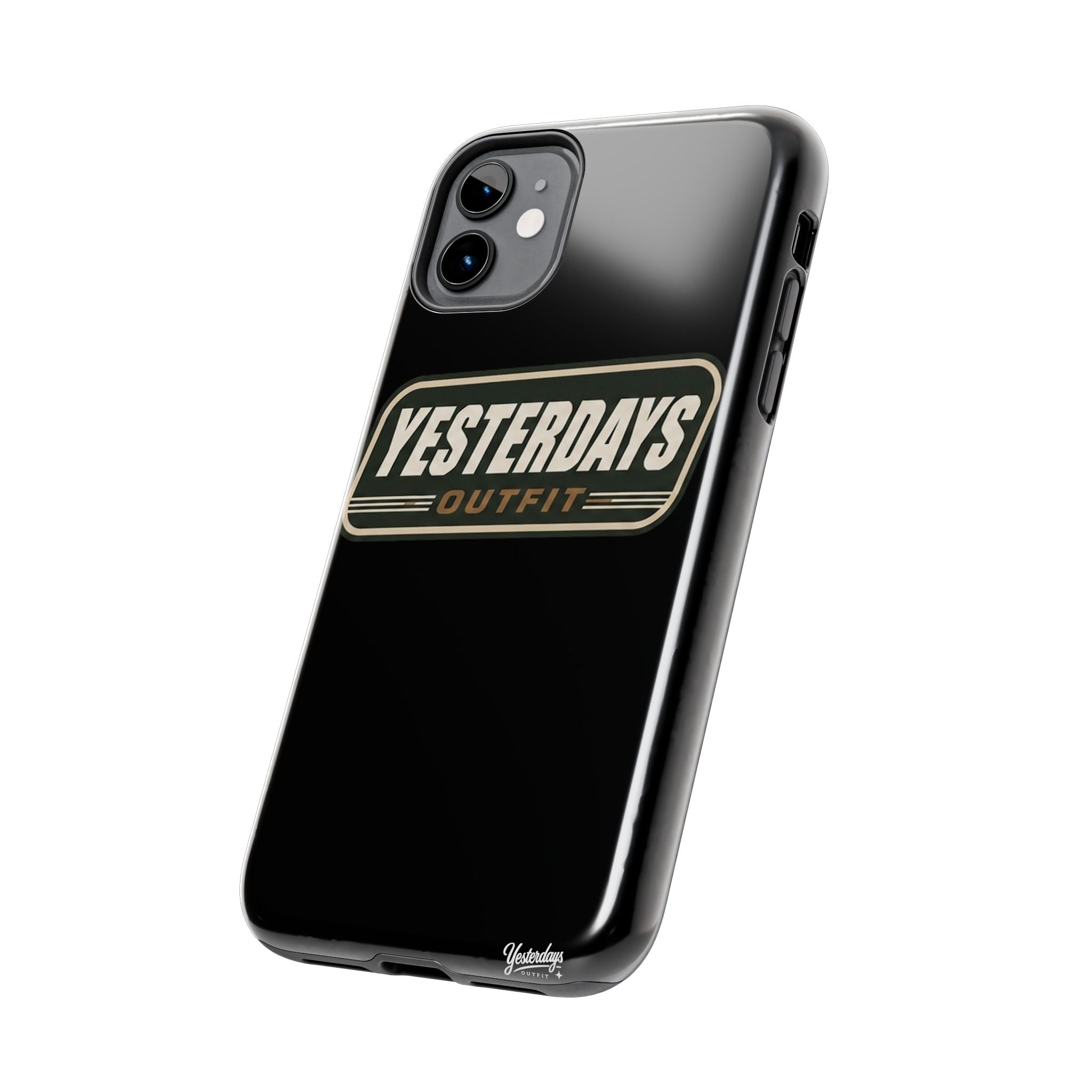 Yesterdays Outfit vintage logo Tough Phone Case | retro badge phone cover