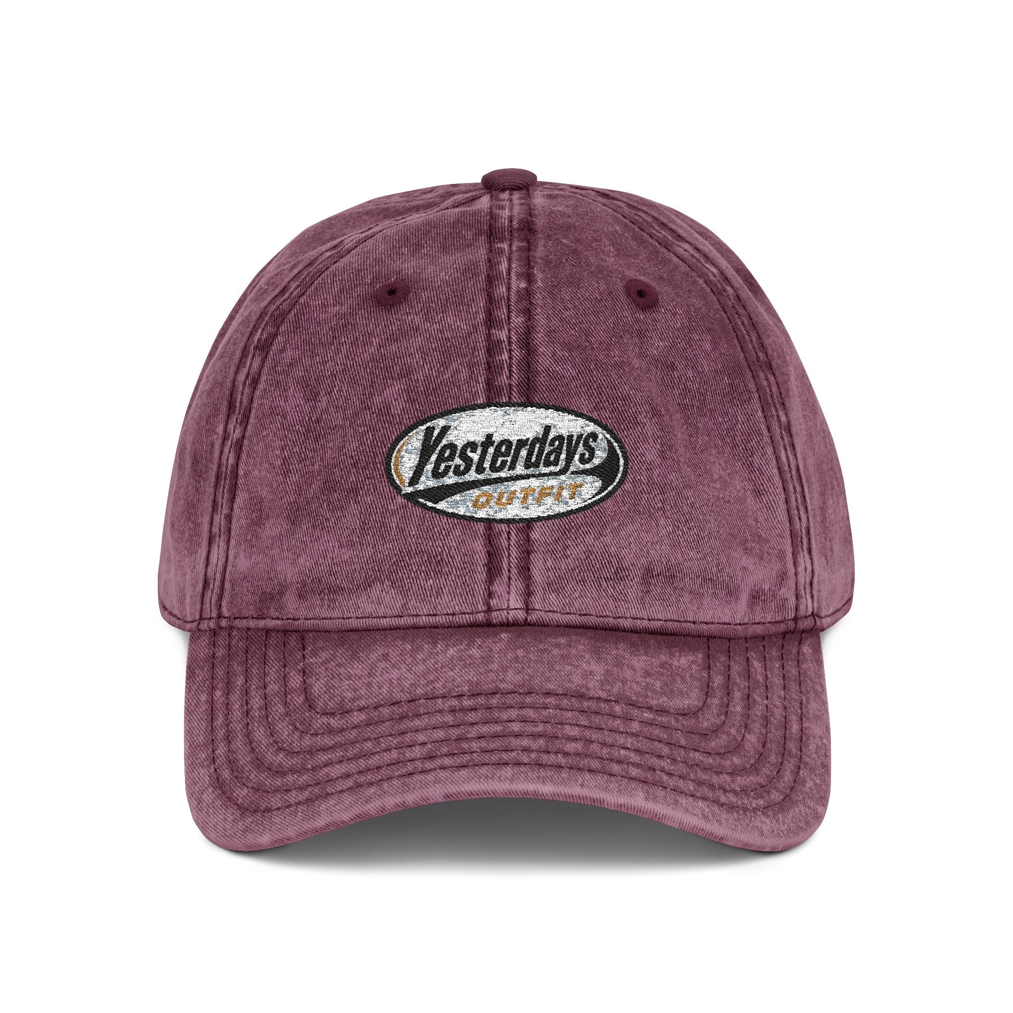 Yesterdays Logo Vintage Cap, Embroidered Hat | Distressed Baseball Cap