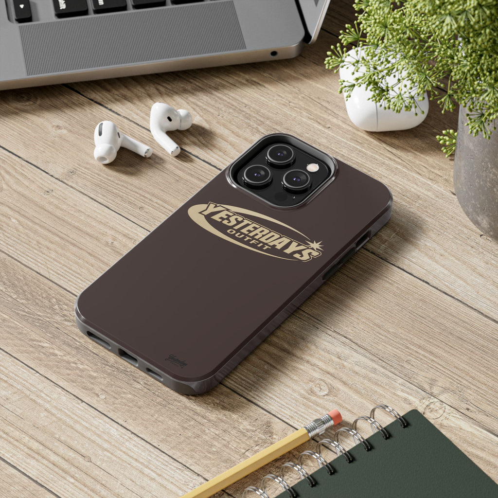 Yesterdays Outfit logo Tough Phone Case | Retro Badge Phone Case