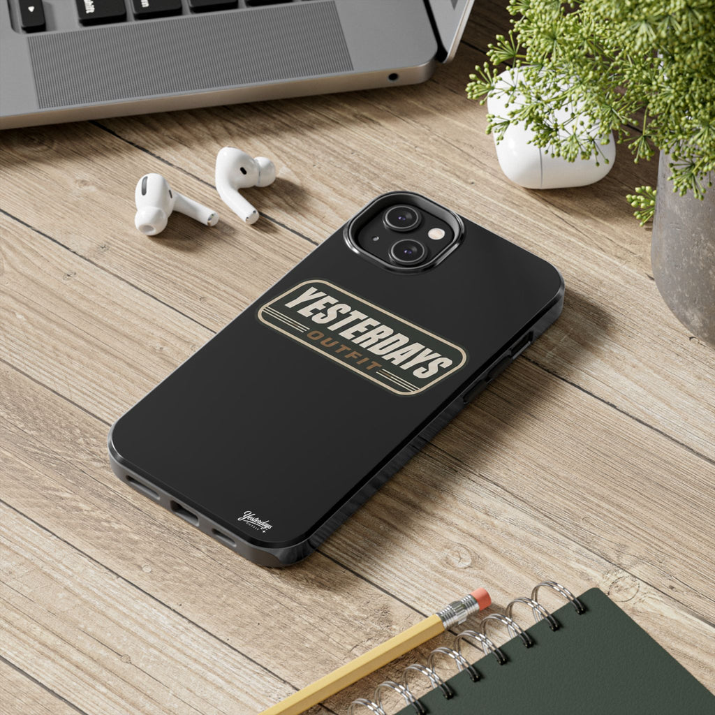 Yesterdays Outfit vintage logo Tough Phone Case | retro badge phone cover