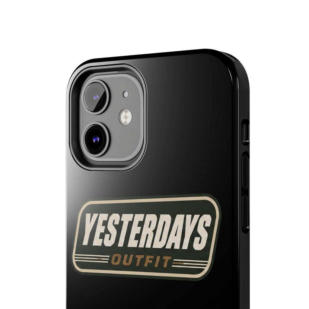 Yesterdays Outfit vintage logo Tough Phone Case | retro badge phone cover