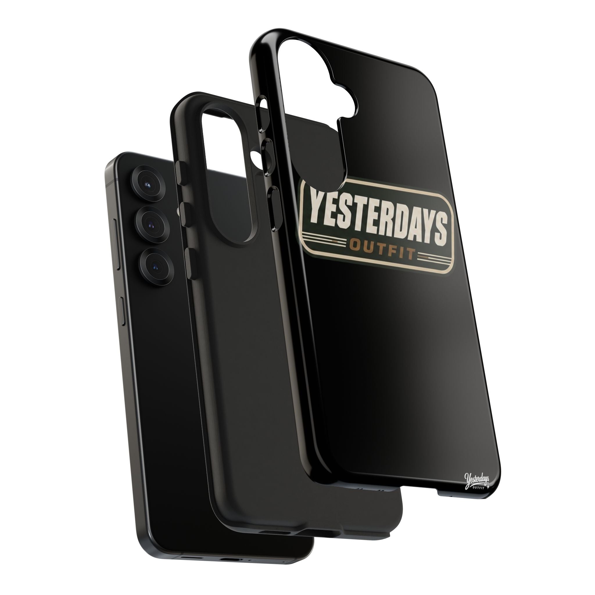 Yesterdays Outfit vintage logo Tough Phone Case | retro badge phone cover