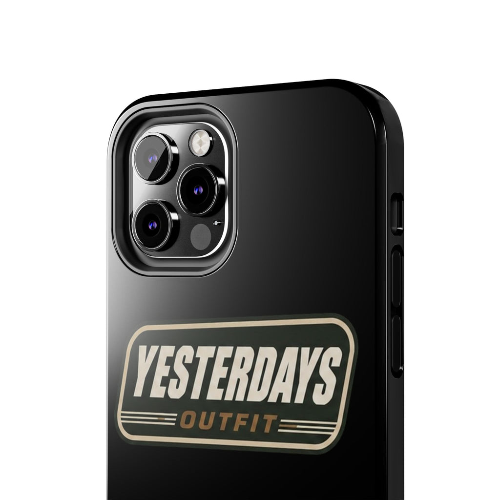 Yesterdays Outfit vintage logo Tough Phone Case | retro badge phone cover