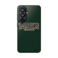 Yesterdays Outfit phone case | Retro collegiate logo, tough protective case