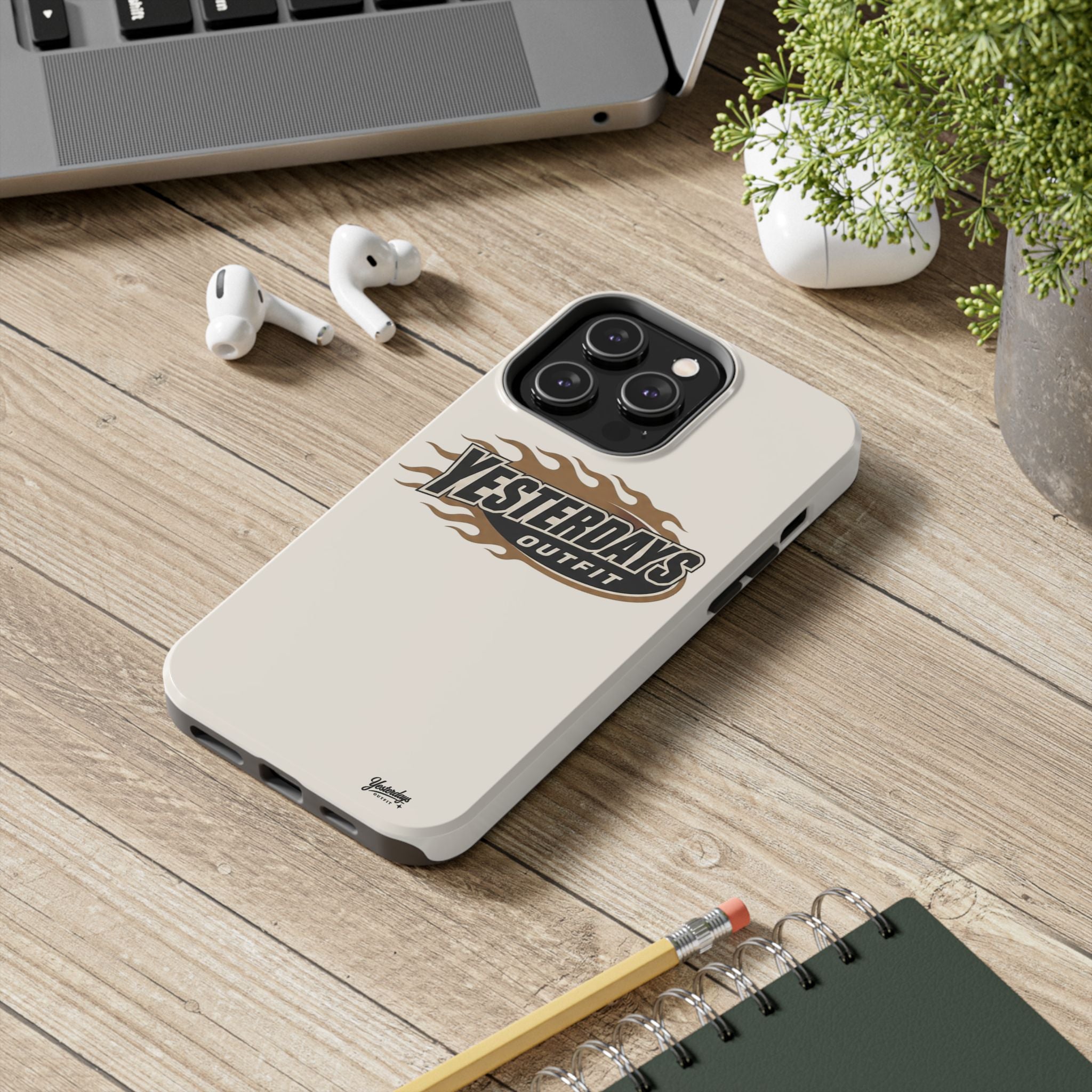 Yesterdays Outfit Flame Logo Phone Case | Tough Phone Case