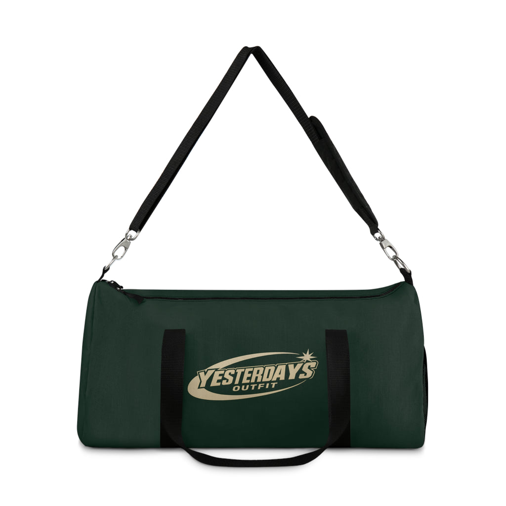Yesterdays Outfit Logo Duffel Bag | Green Travel Gym Weekender