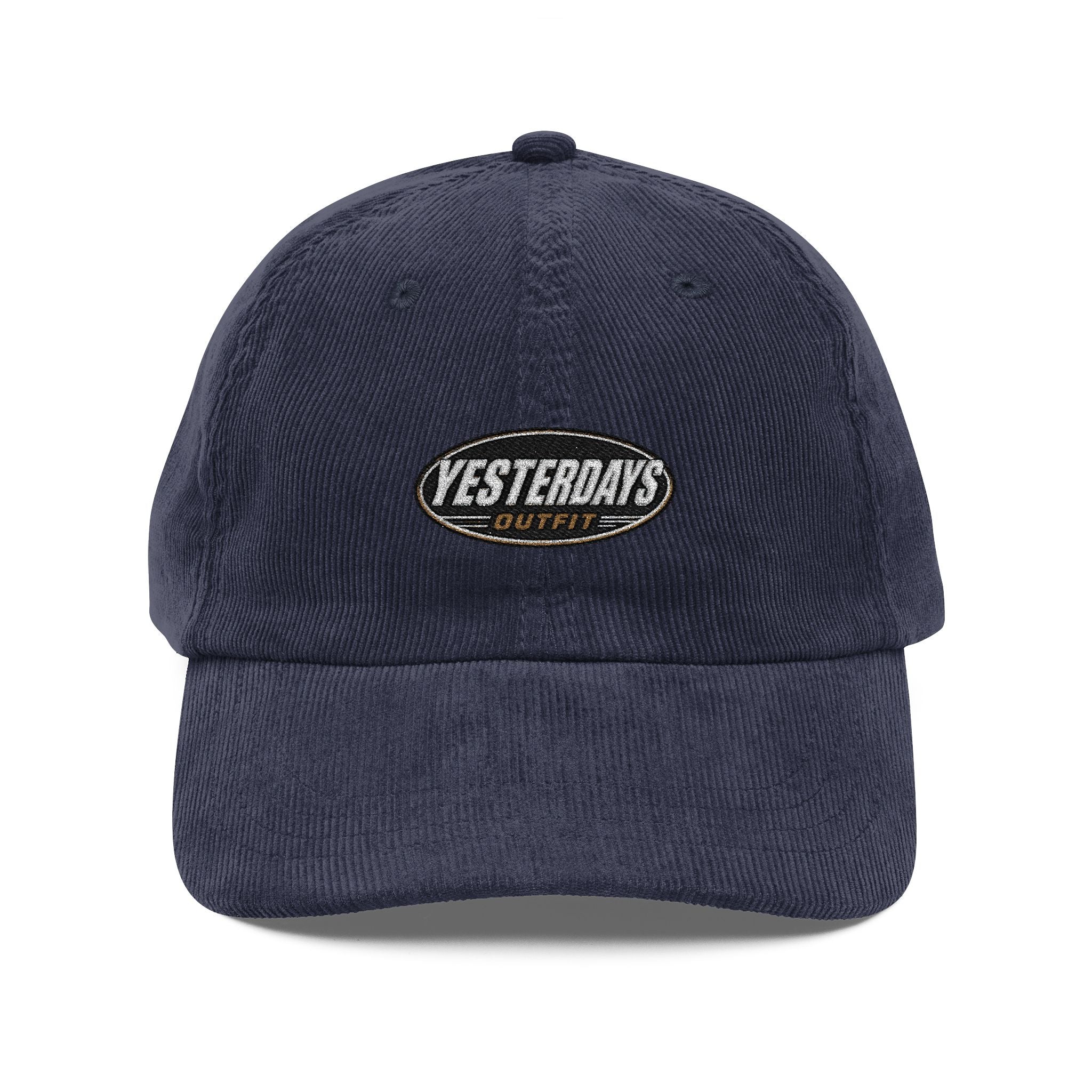 Yesterdays Logo Embroidered Corduroy Cap