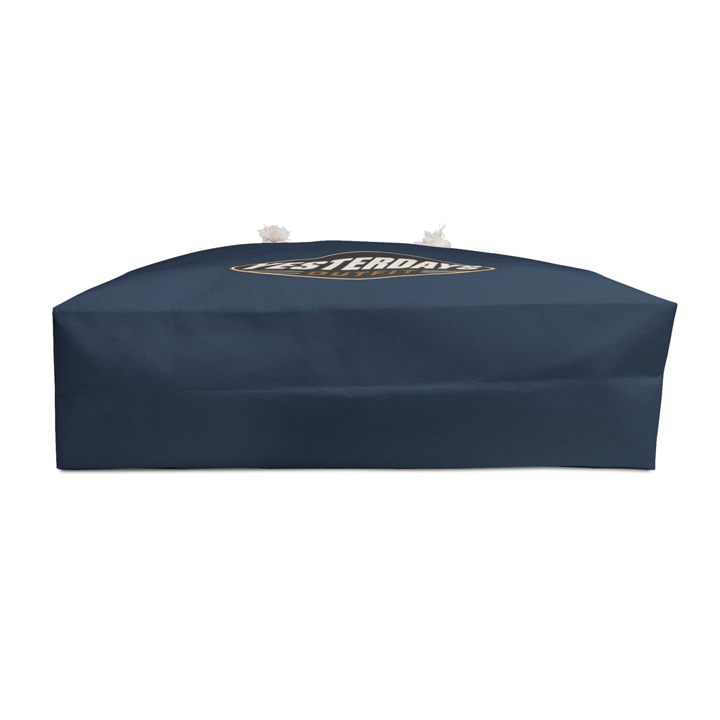 Yesterdays Outfit Logo Weekender Bag | Navy Canvas Travel Tote