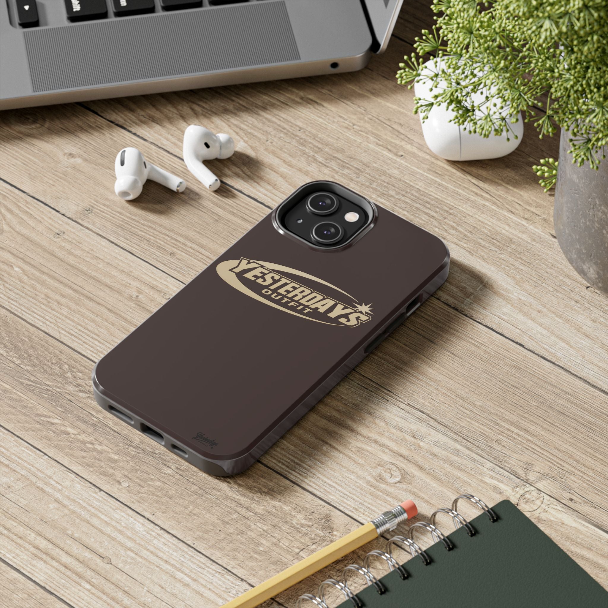 Yesterdays Outfit logo Tough Phone Case | Retro Badge Phone Case