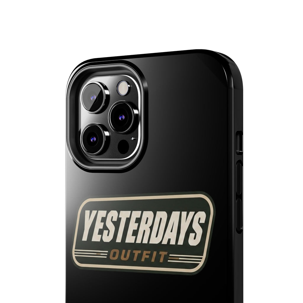 Yesterdays Outfit vintage logo Tough Phone Case | retro badge phone cover