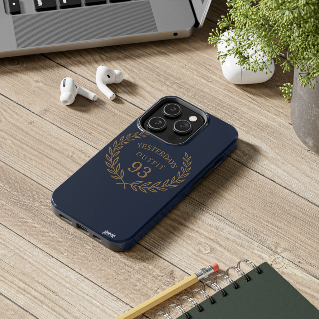 Yesterdays Outfit 93 Phone Case | Laurel Wreath Navy Protective Case