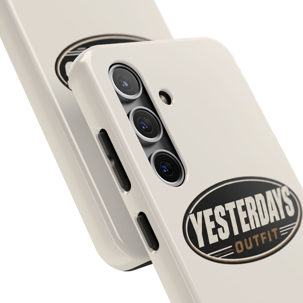 Yesterdays Outfit phone case | Tough Phone Cases, retro oval logo