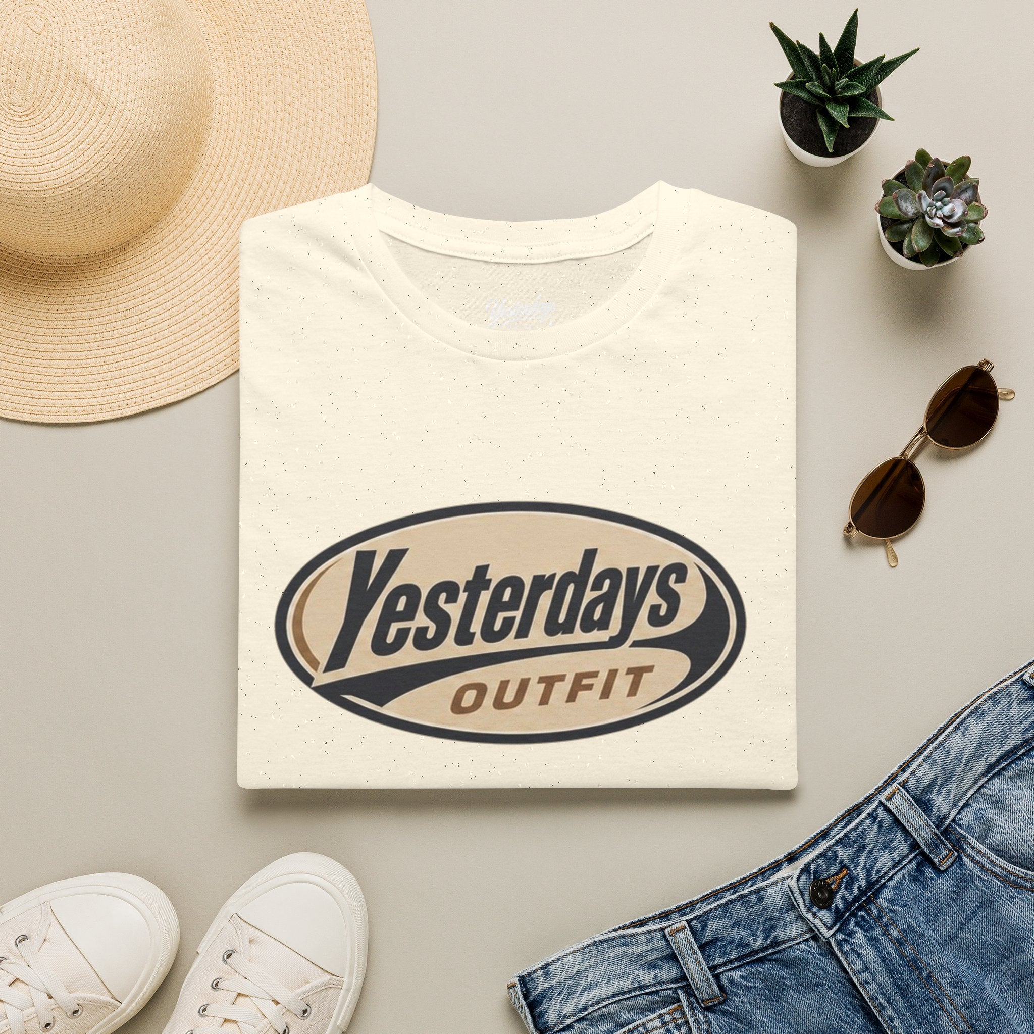 Yesterdays Outfit logo T-Shirt | vintage oval graphic tee