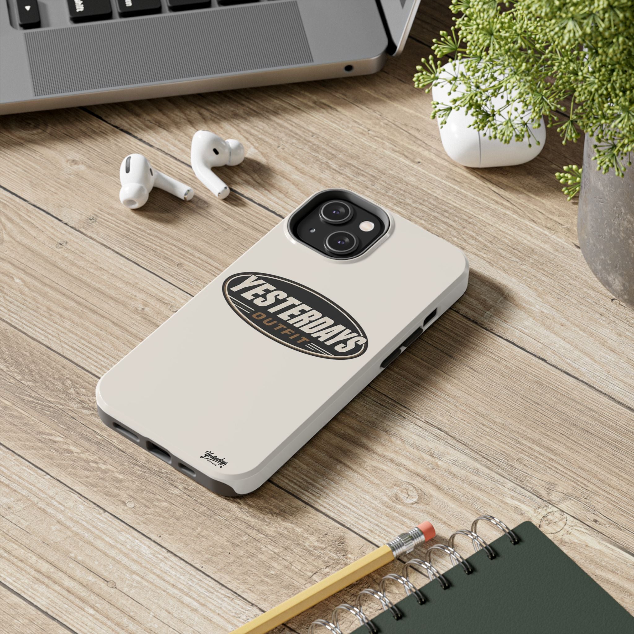 Yesterdays Outfit phone case | Tough Phone Cases, retro oval logo