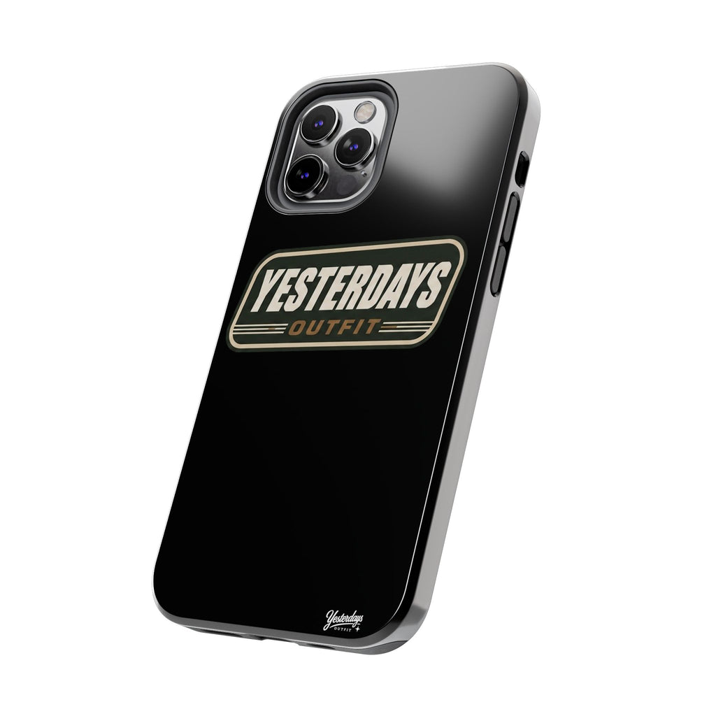 Yesterdays Outfit vintage logo Tough Phone Case | retro badge phone cover