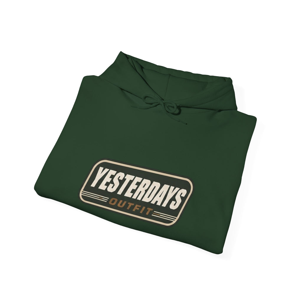 Yesterdays Outfit logo Hoodie | Vintage Patch Graphic Sweatshirt