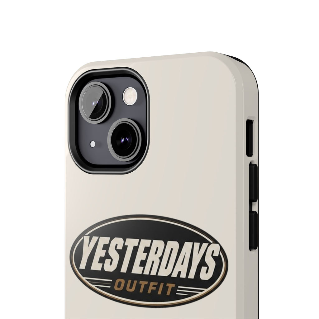Yesterdays Outfit phone case | Tough Phone Cases, retro oval logo
