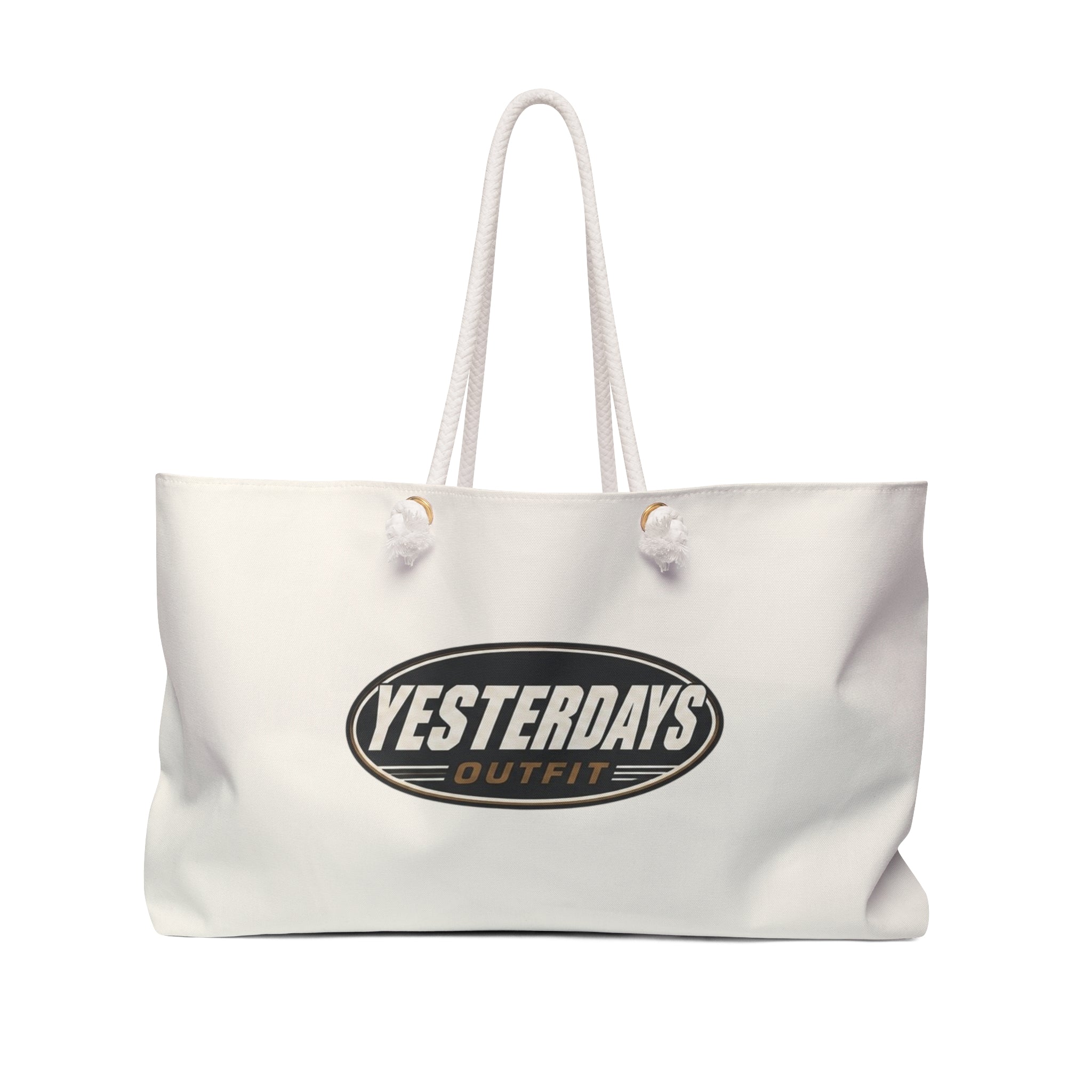 Yesterdays Outfit Logo Weekender Bag | Canvas Tote, Travel Carryall