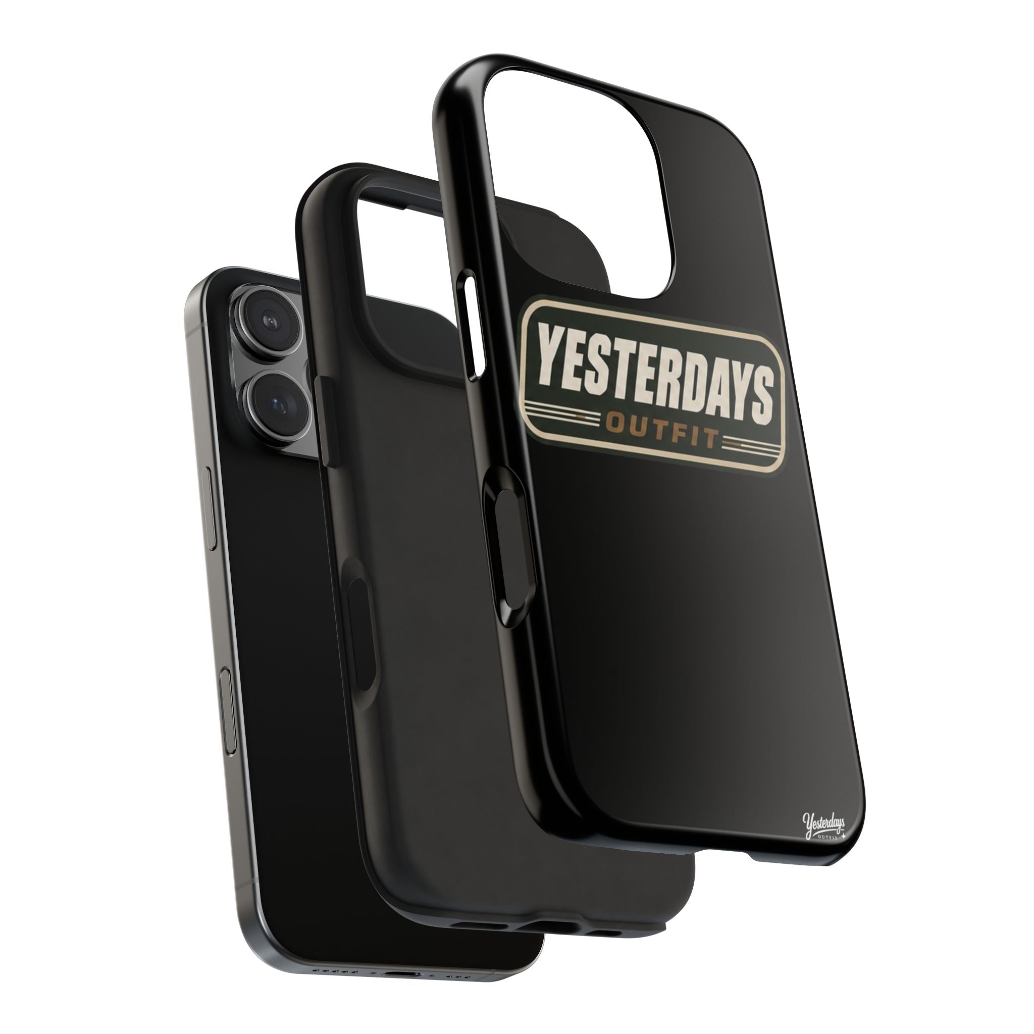 Yesterdays Outfit vintage logo Tough Phone Case | retro badge phone cover