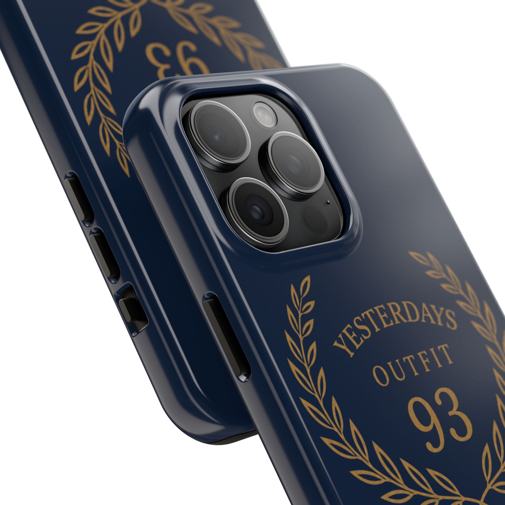 Yesterdays Outfit 93 Phone Case | Laurel Wreath Navy Protective Case