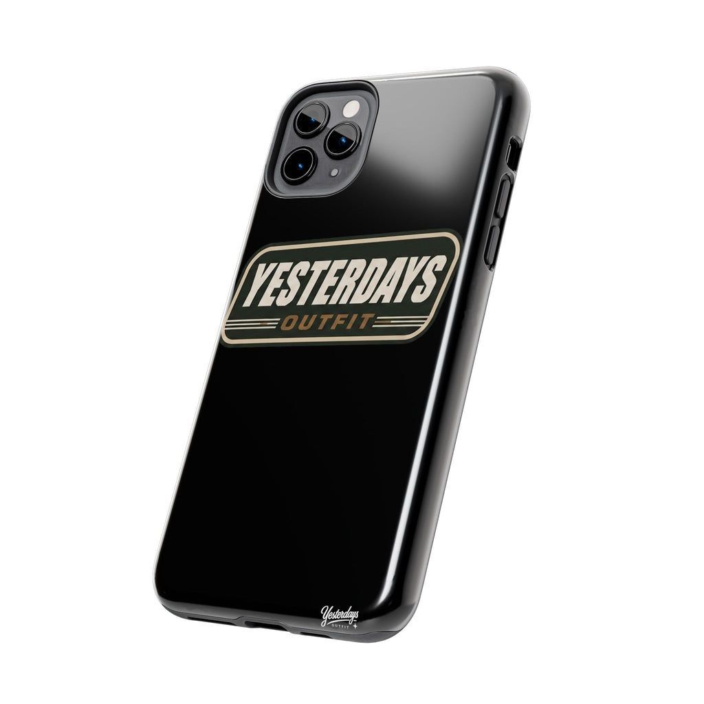Yesterdays Outfit vintage logo Tough Phone Case | retro badge phone cover